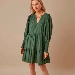 Tuckernuck Pomander Place Green Ceci Tiered Dress